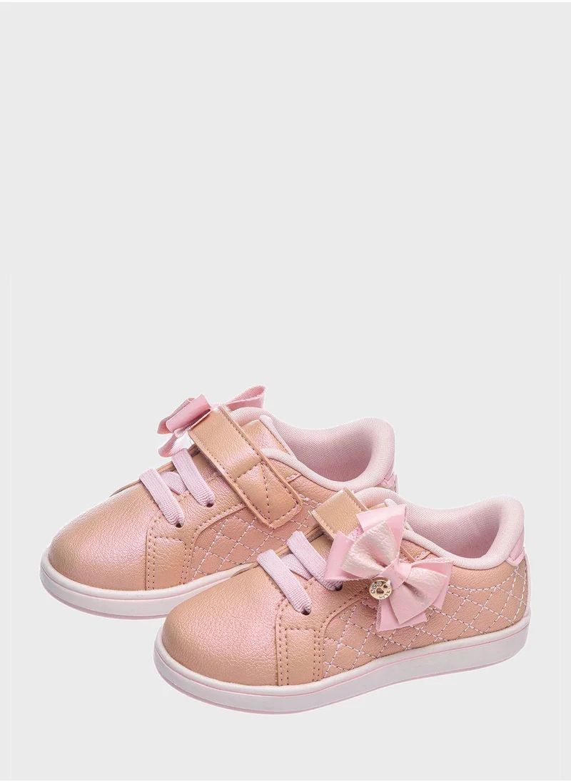 Klin Kids Side Bow Low Top Sneakers