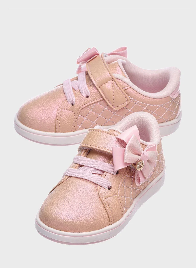 Klin Kids Side Bow Low Top Sneakers