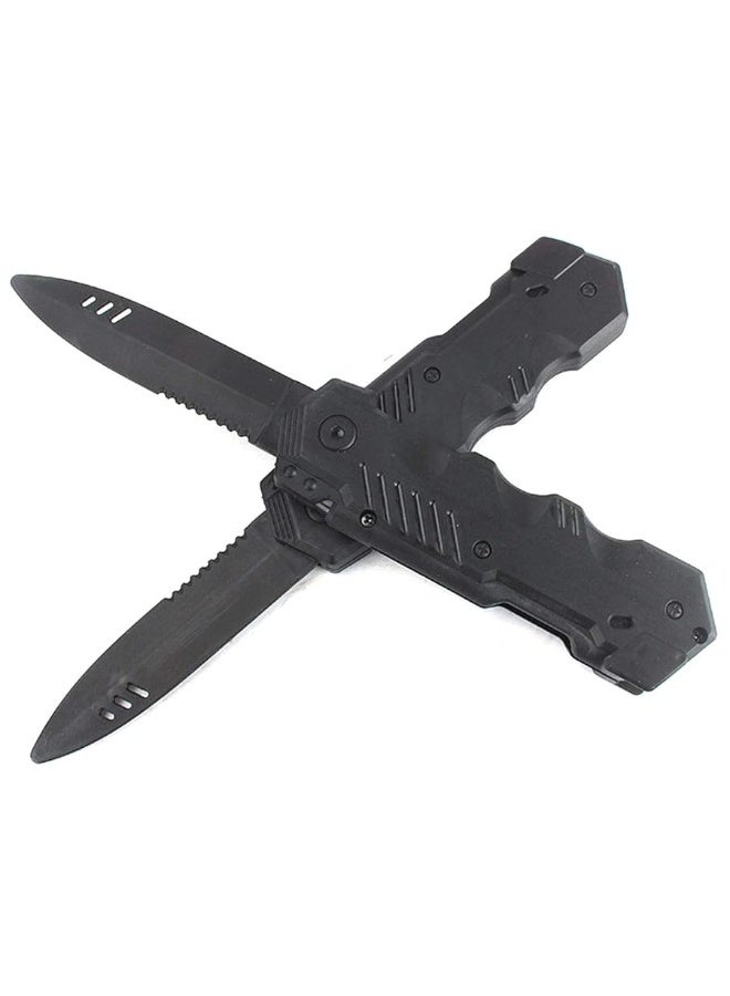 Cooplay 4pcs Retractable Hardcover Knifed Dagger Toy Plastic Fake Fun Trick Gadget Props Extension Fun Prank Friend For Halloween Fools Day Party - Image 4