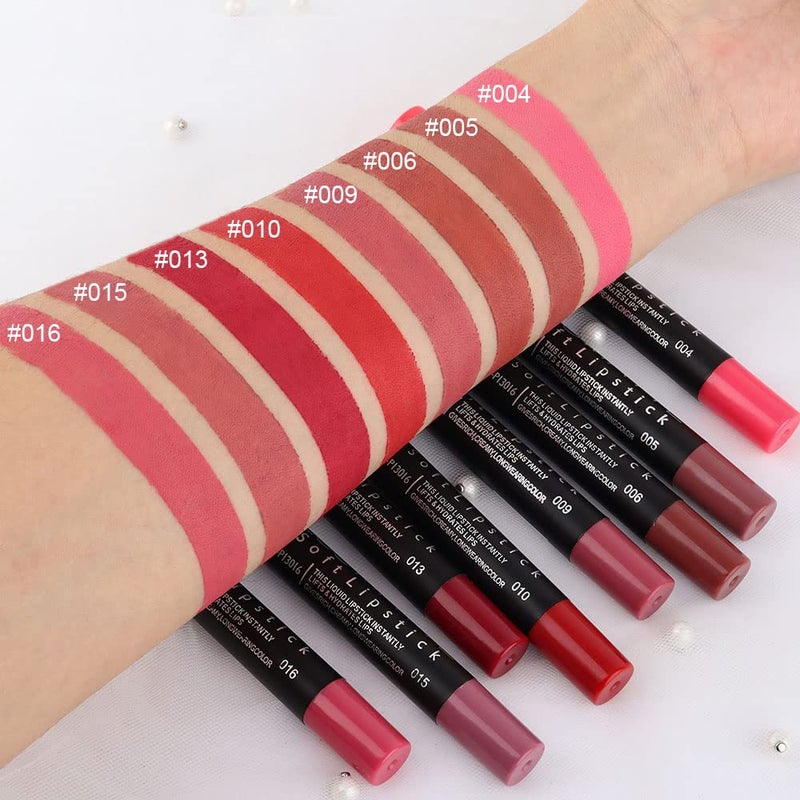 BINGBRUSH 8 Colors Moisture smooth Longwear Lipstick Pack Set, Matte Color Stick Ultimate Lip Crayon for Makeup Collection - Nourishing Waterproof Velvet Lipgloss Lip Stain (set07) - Image 3