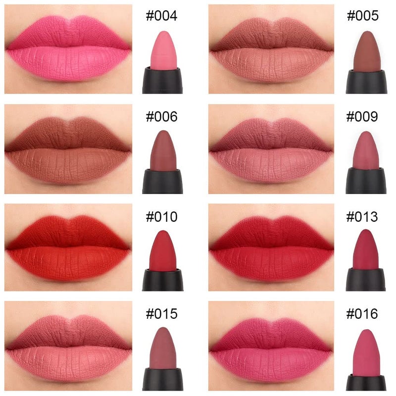BINGBRUSH 8 Colors Moisture smooth Longwear Lipstick Pack Set, Matte Color Stick Ultimate Lip Crayon for Makeup Collection - Nourishing Waterproof Velvet Lipgloss Lip Stain (set07) - Image 2