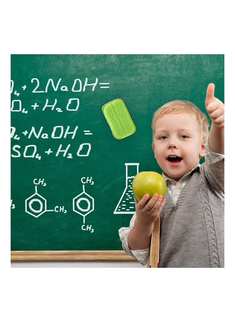 Microfiber Dustless Chalk Eraser, Washable Chalkboard Eraser Dry Erase Whiteboard Eraser Magnetic Reusable Chalk Eraser for Chalk, Markers, Classroom, Home and Office, Washable and Reusable 4 Pieces - Image 1