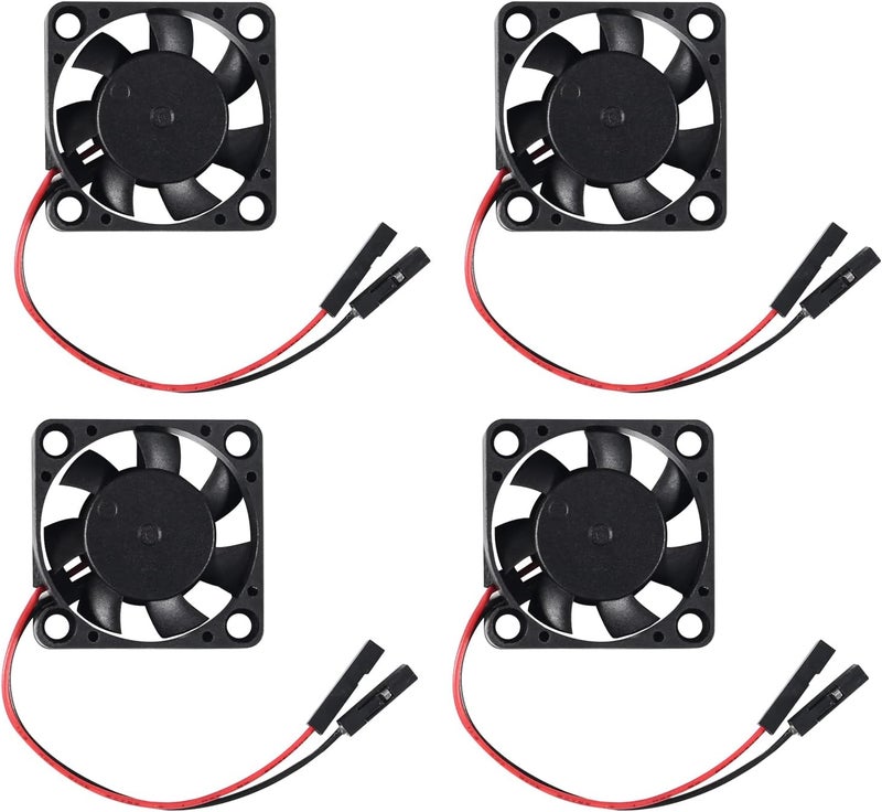 AITIAO 6Pcs 3007 Cooling Fan for Raspberry Pi 4 Fan 30x30x7mm Pi Brushless Cooling Fan 3.3V 5V DC Quiet Fan with Screw kit for Raspberry Pi 4, Pi 3 B+, Pi 3 B, Pi 2, Pi B+,Robot Project - Image 5