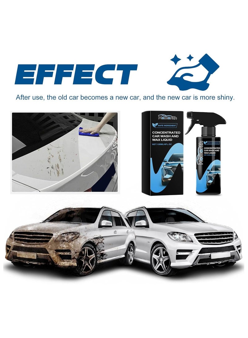 KASTWAVE Waterless Car Wash Kit, Rinseless Car Wash, Eco-Friendly Car Wash Kit, With Car Wash Sprayer, Sponge and Cloth, Safe on all Vehicles, Deep Cleaning - Image 5