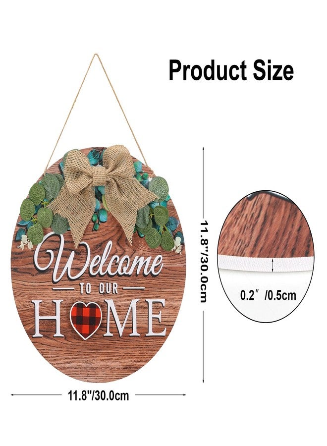 جيفت جاردن لوحة ترحيبية من جيفت جاردن لتزيين باب المنزل الأمامي مع 14 رمزًا قابلاً للتغيير، أكاليل ترحيبية بالمنزل، زينة موسمية للشرفة الخارجية، هدايا لجميع المواسم، هدايا عيد الميلاد، هدايا الانتقال إلى منزل جديد - Image 3