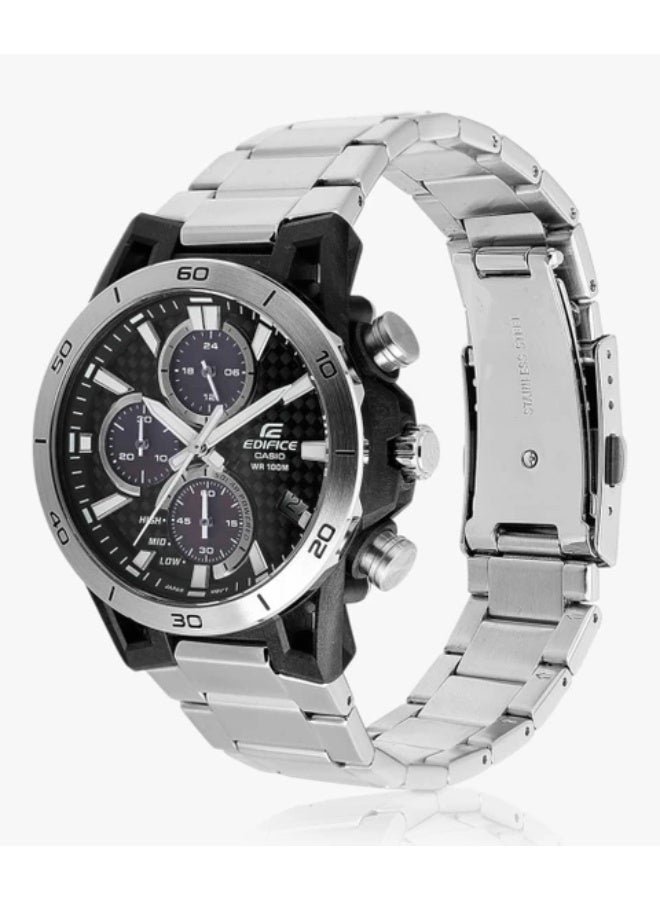 كاسيو ساعة كاسيو إيديفيس كرونوغراف للرجال EQS-960D-1AVUDF - سوار من الفولاذ المقاوم للصدأ - Image 2