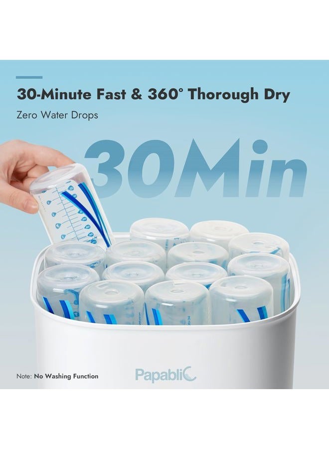 Papablic Bottle Sterilizer and Dryer Pro Max, 13 Bottles Extra-Large Capacity for Big Family, Electric Steam Bottle Sanitizer for Baby Bottles, Parts & Other Newborn Essentials - Image 3