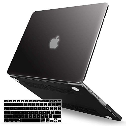 IBENZER Compatible with MacBook Pro 13 Inch Case 2015 2014 2013 end 2012 A1502 A1425, Hard Shell Case with Keyboard Cover for Old Version Apple Mac Pro Retina 13, Black, R13BK +1 A - Image 1