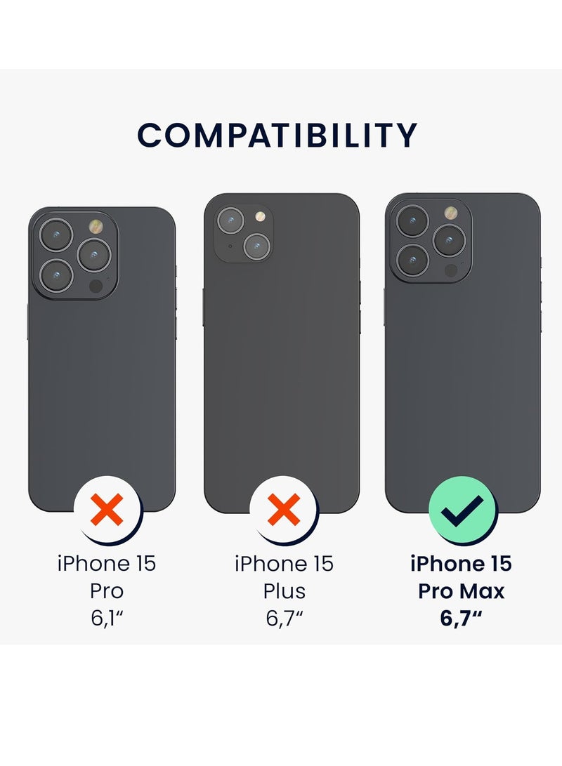 إلترازون 5-in-1 Clear Case Set for iPhone 15 Pro Max – Includes Screen & Camera Protectors – Transparent Design - Image 2