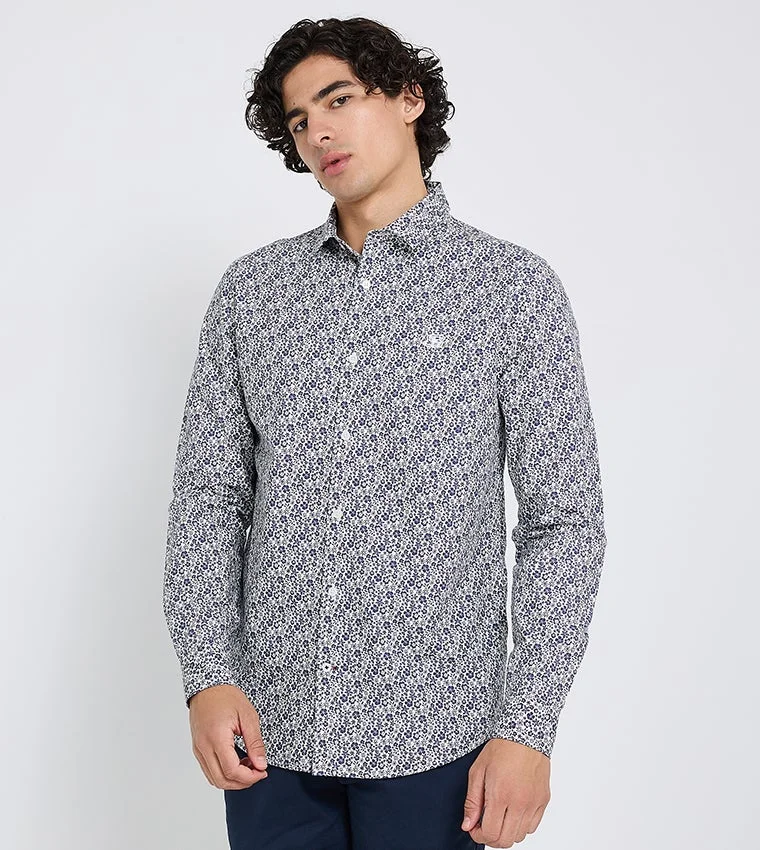 بين شيرمان Ben Sherman Men's Long Sleeve Printed Shirts