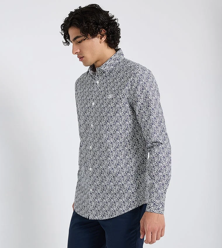 Ben Sherman  Ben Sherman Men's Long Sleeve Printed Shirts for Men | Best Price UAE