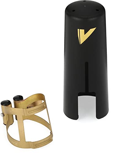 Vandoren LC58AP M/O Ligature and Plastic Cap for Tenor Saxophone; Aged Gold Finish - Image 4