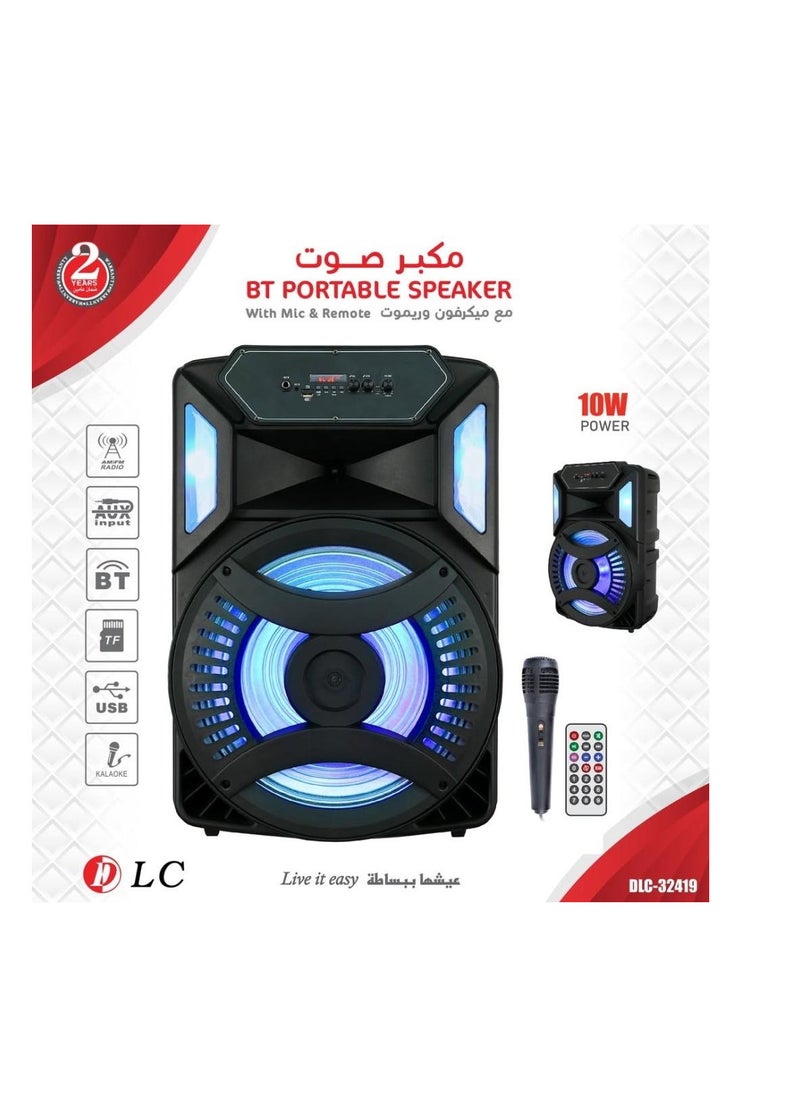 DLC - DLC Attractive Lighted Speaker with Microphone and Remote - Image 1