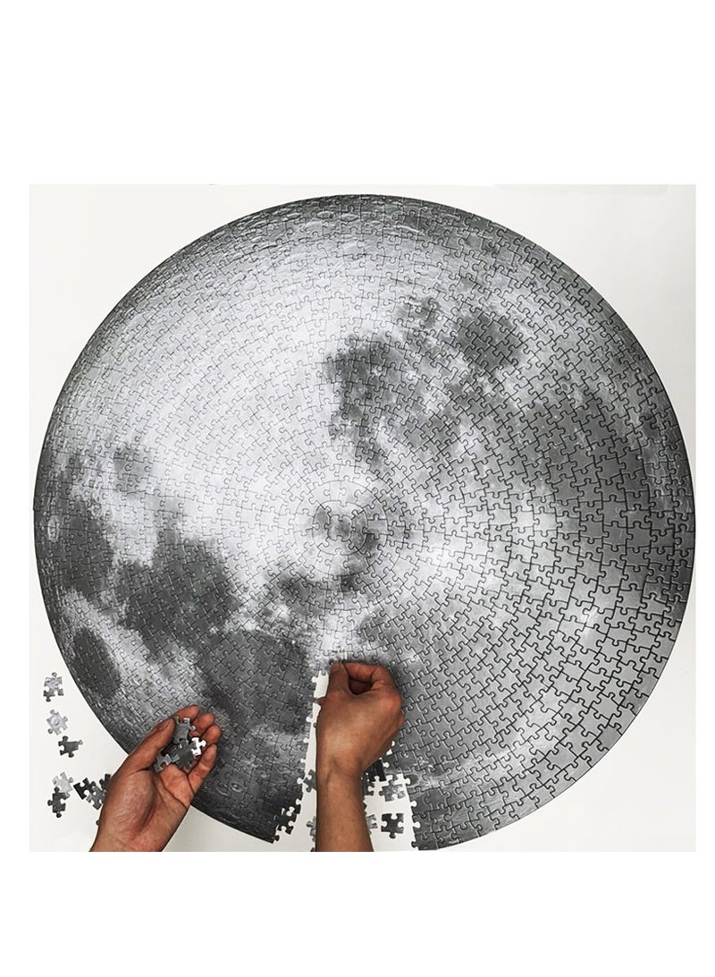 Jigsaw Puzzles Moon Jigsaw Puzzles 1000 Pieces Adult High Difficulty Earth Paper 1000 Pieces Stress Relief Toy - Image 1