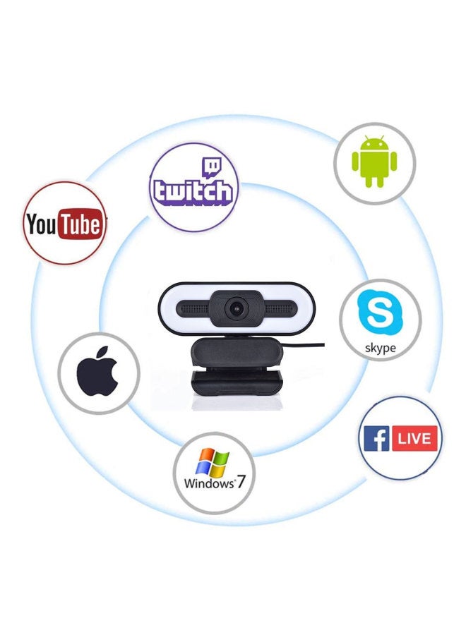 USB Beauty Live Webcam 2K Computer Camera Conference Teaching Live Video Chat Camera-Colour:4k Autofocus - Image 4