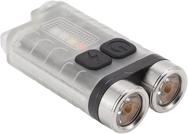 AYNEFY 2 قطعة مصباح مفاتيح صغير قابل لإعادة الشحن عبر USB ضوء صغير للمشي لمسافات طويلة - Image 4