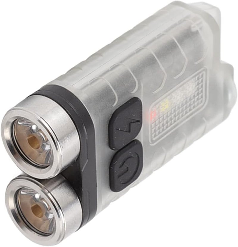 AYNEFY 2 قطعة مصباح مفاتيح صغير قابل لإعادة الشحن عبر USB ضوء صغير للمشي لمسافات طويلة - Image 3