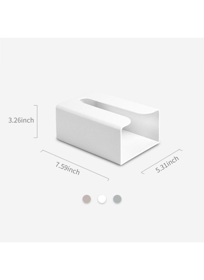 NIBEMINENT - Wall Mounted Paper Towel Holder White 19.5x8.5x13.5centimeter - Image 1