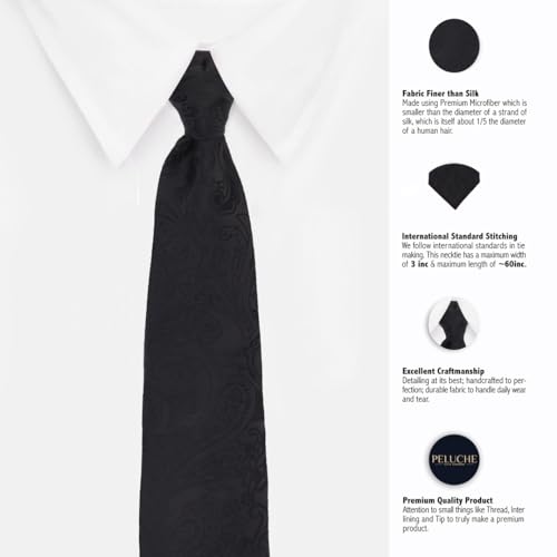 Peluche The Black Spike Necktie For Men - Image 4
