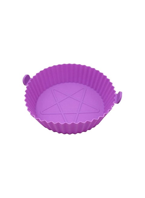 Air Fryer Silicone Pot Round Reusable Grill Basket Plate Replacement Liner 6.3 Inch Air Fryers Replacement Oven Accessories