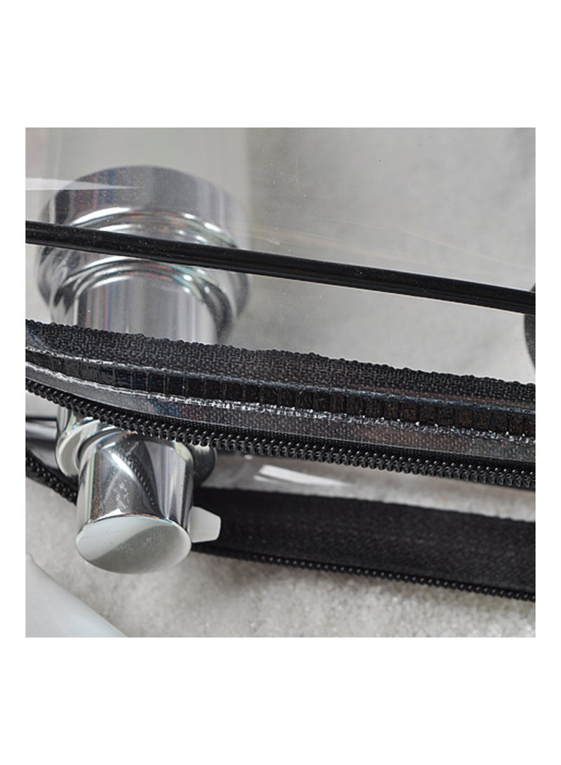 Generic Clear Cosmetic Bag, Travel Toiletry Bag Set with Zipper, PVC Make-up Pouch Handle Straps for Women Men，Set of 3 - Image 4