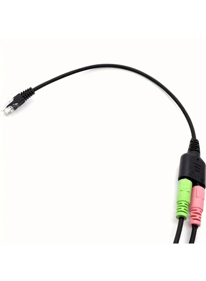 Dual 3 5mm Headphone Adapter PVC No Battery Needed For PC Phone Car Audio - Image 5