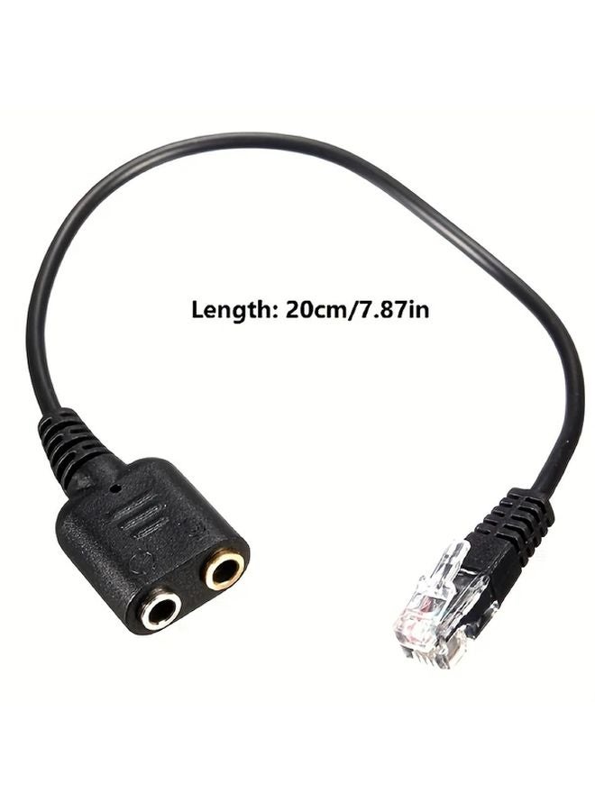 Dual 3 5mm Headphone Adapter PVC No Battery Needed For PC Phone Car Audio - Image 3