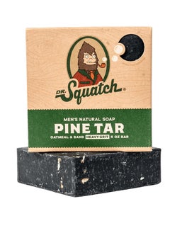 Dr. Squatch Dr. Squatch All Natural Bar Soap for Men with Heavy Grit, Pine Tar 