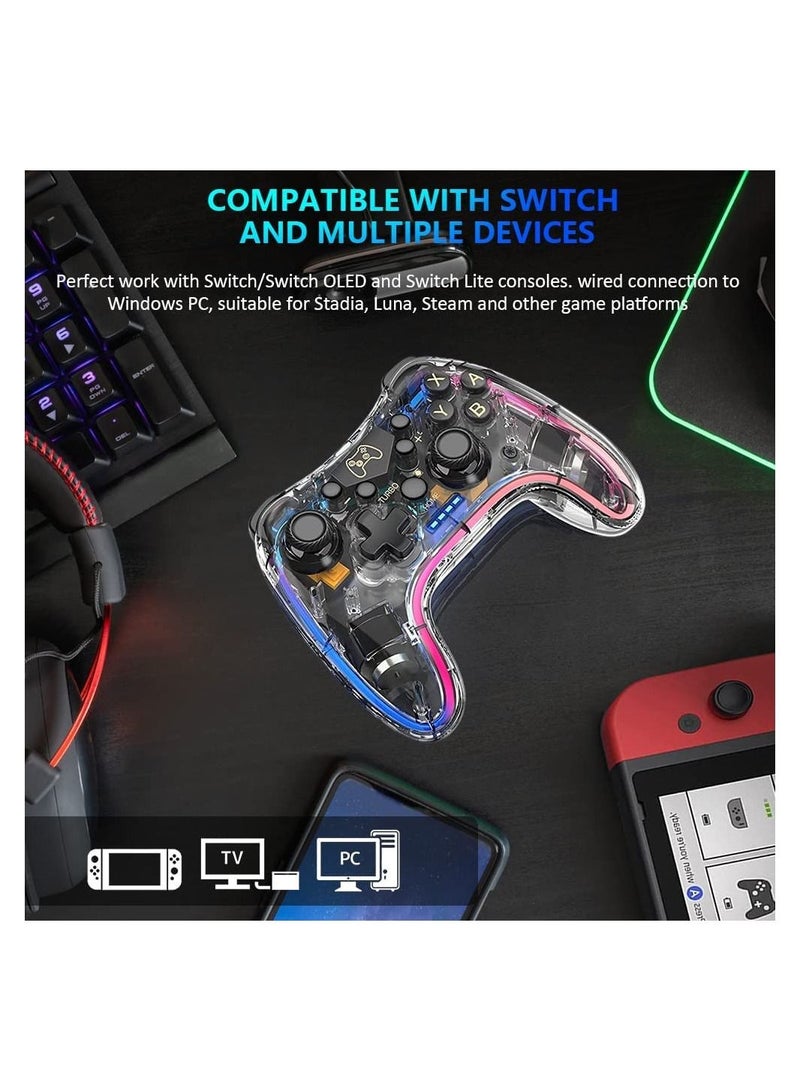 Combo Pack of Wireless Switch Controller and Switch Console Wall Mount for Nintendo Switch Pro and OLED - Image 3