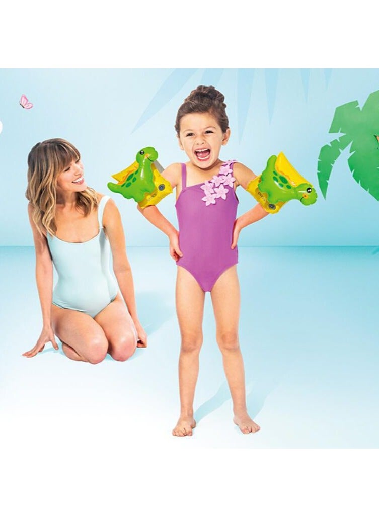 INTEX Pair Of Dinosaur Swimming Arm Band Kids Swim Vest Set 3-6 Years - Image 4