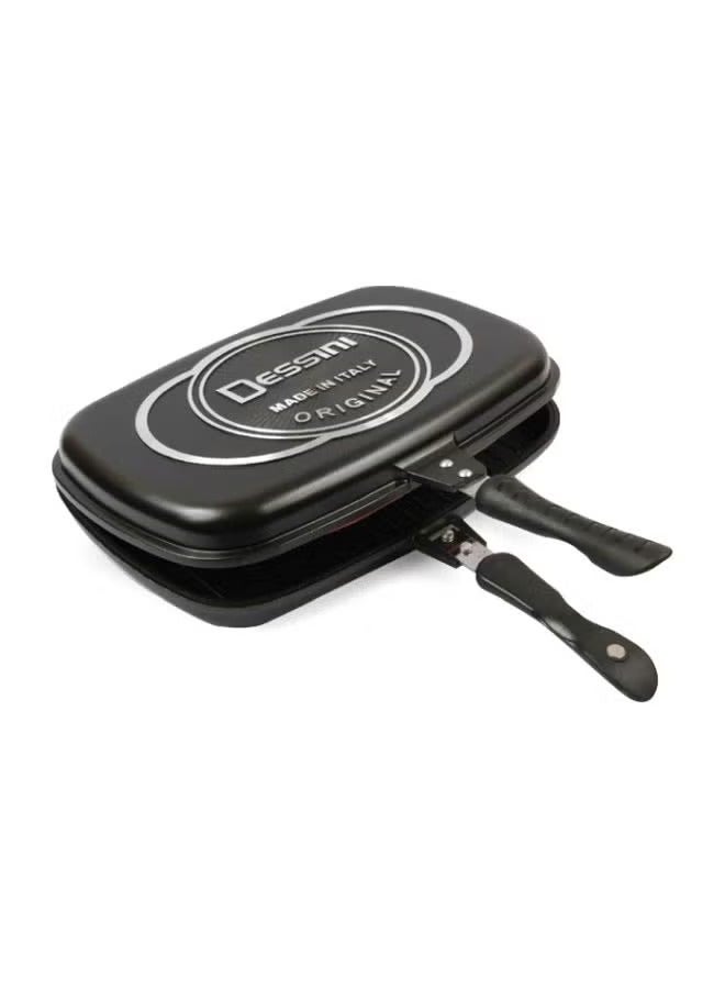 DESSINI Double Side Die Casting Grill Pan Black 36cm - Image 3