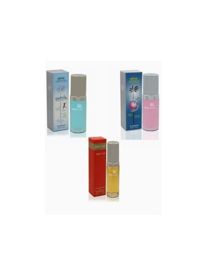 Baby Love Perfume Baby Musk 50 ml, Powder 50 ml And Cherry 50 ml Of 3 Pieces