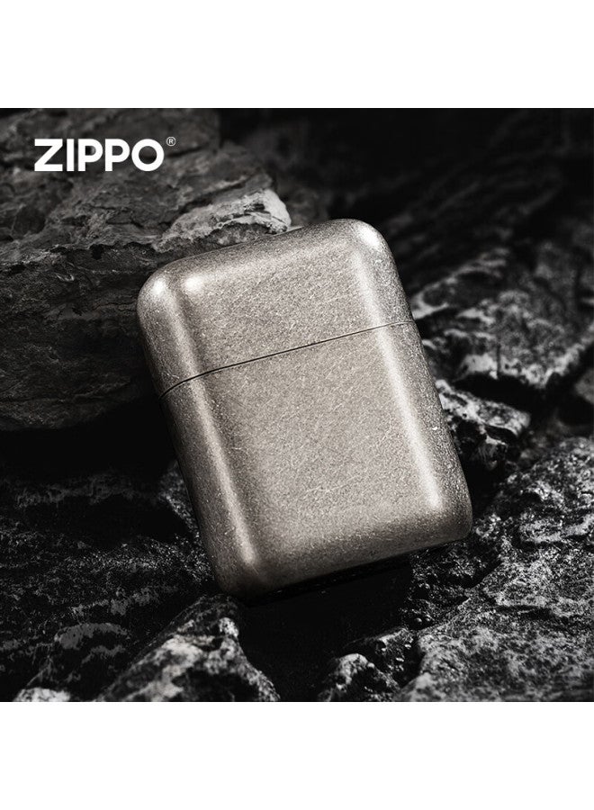 Zippo زيفو فضي قديم صغير محمول ماكينة حلاقة كهربائية قابلة للغسل للسفر هدية للرجال لصديق أو زوج عيد ميلاد يوم الحب - Image 3