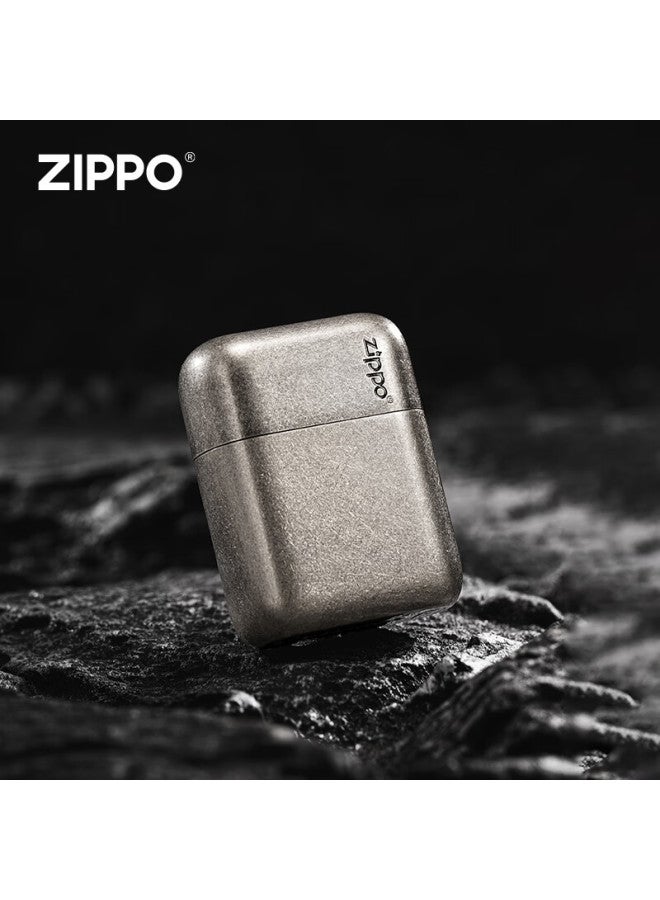 Zippo زيفو فضي قديم صغير محمول ماكينة حلاقة كهربائية قابلة للغسل للسفر هدية للرجال لصديق أو زوج عيد ميلاد يوم الحب - Image 1