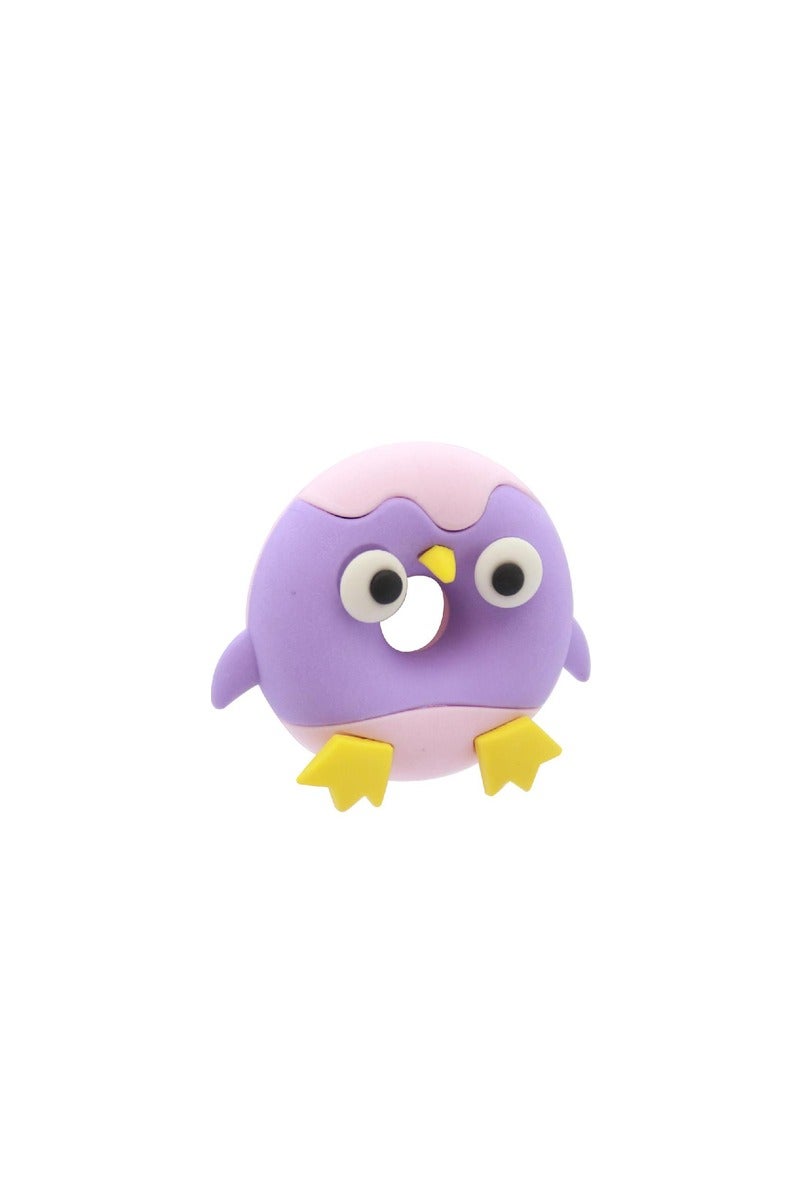 ROCO Rubber Eraser Donut Purple Violet - Image 2
