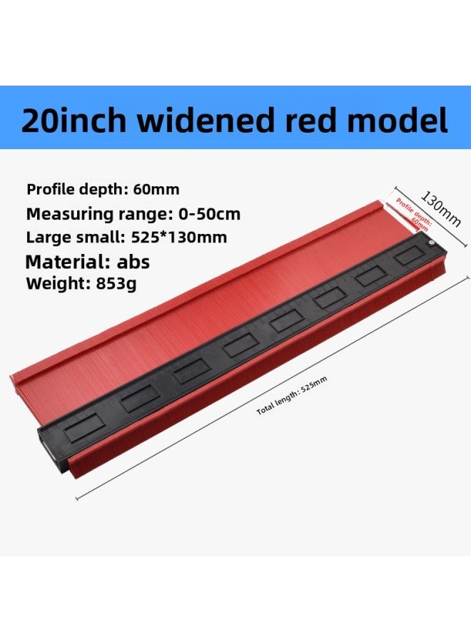 Multifunctional Special-shaped Outline Arc Taker Woodworking Large Arc Ruler Gauge Profiling Measuring Ruler Curve Shape Taker 