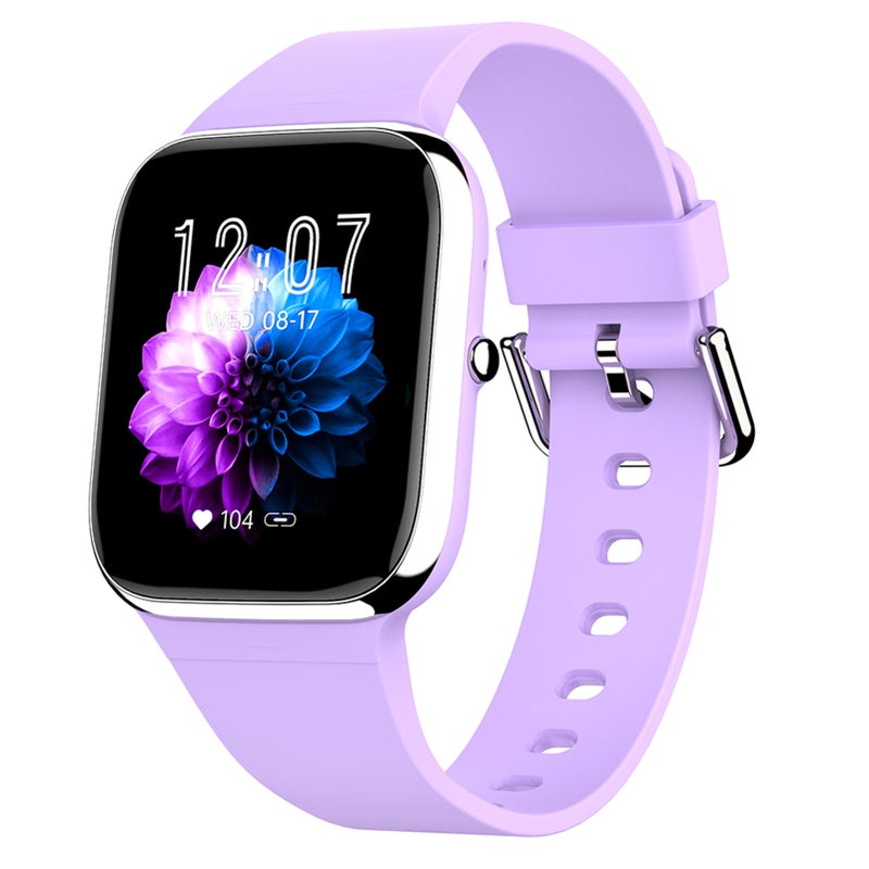 Purple Smart Watch: 1.85" TFT High-Clear Display, 240*280 Resolution - All-Day Health Monitoring, BT Call & Message Reminder Sports Watch for Fitness Enthusiasts, Daily Use - Image 2