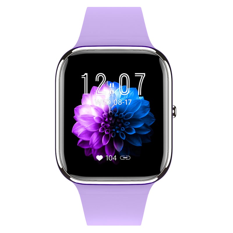Purple Smart Watch: 1.85" TFT High-Clear Display, 240*280 Resolution - All-Day Health Monitoring, BT Call & Message Reminder Sports Watch for Fitness Enthusiasts, Daily Use - Image 3