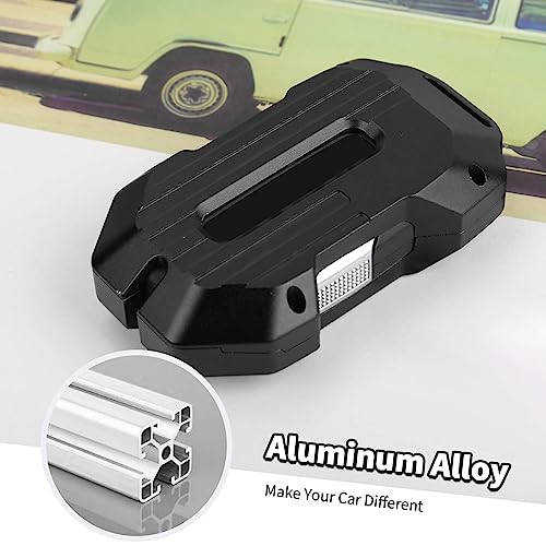 Jimen for Ram Key Fob Cover, Key Fob Case Compatible with Dodge Ram 1500 2500 3500 2018-2023, 4 Buttons Keyless Entry Smart Car Key Shell Cover Protector, Aluminum Alloy (Black) - Image 5