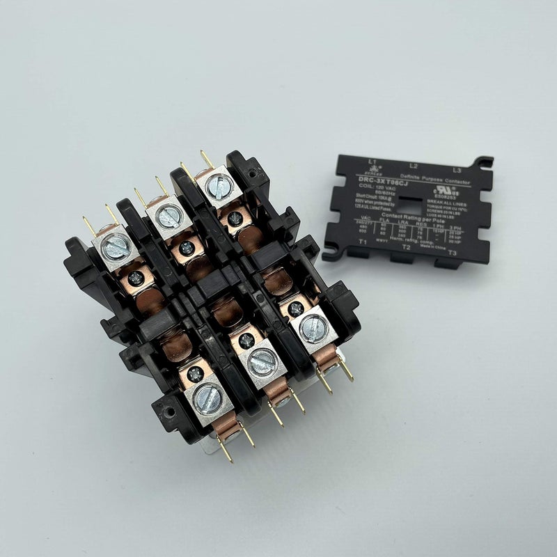 SUNLEE 60 Amp 3 pole Contactor 24v coil Definite Purpose Contactor A2L Compliant UL Recognized & Approved for UL 60335 HVAC Contactor 42EF35AJ equivalent NEMA - Image 4