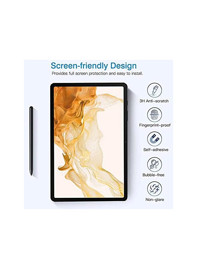 PROMASS (2Pcs) Lukione Paperfeel Compatible with Samsung Galaxy Tab S8 Plus Screen Protector 12.4 Inch Paper-Like Write Draw Soft Film Anti-Scratch No-Bubble (12.4“, clear) - Image 2