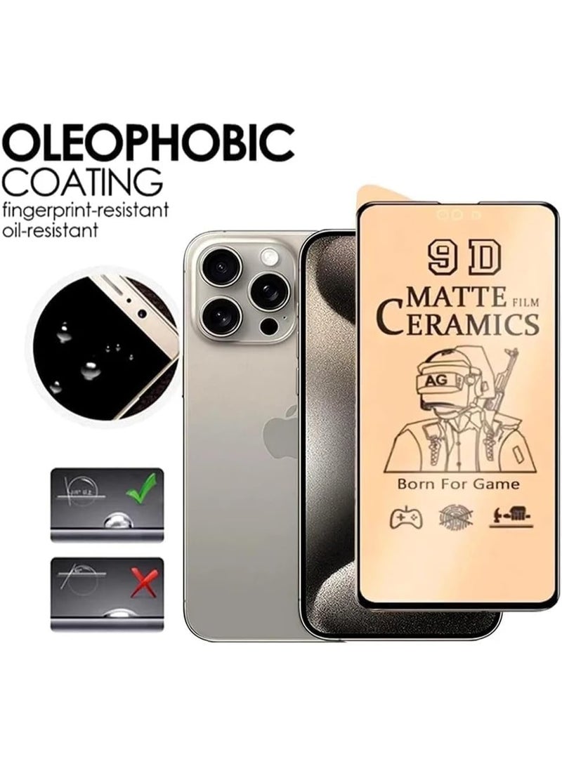 Muzz Matte Screen Protector for iPhone 17 Pro Anti-Glare Anti-Fingerprint  3D Touch, Flexible Ceramic Film Clear (NOT A Tempered Glass) (iPhone 17 Pro) - Image 3