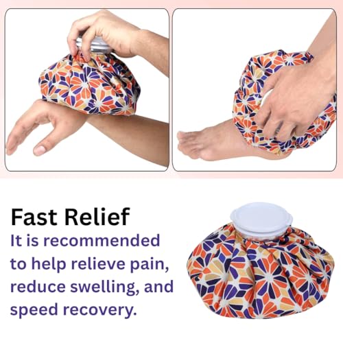 ANTIL'S 9-Inch Hot & Cold Water Bag for Pain Relief – Reusable Ice Pack for First Aid, Sports Injuries, Neck & Knee Pain Relief – Leak-Proof Design for Hot and Cold Therapy - Image 2
