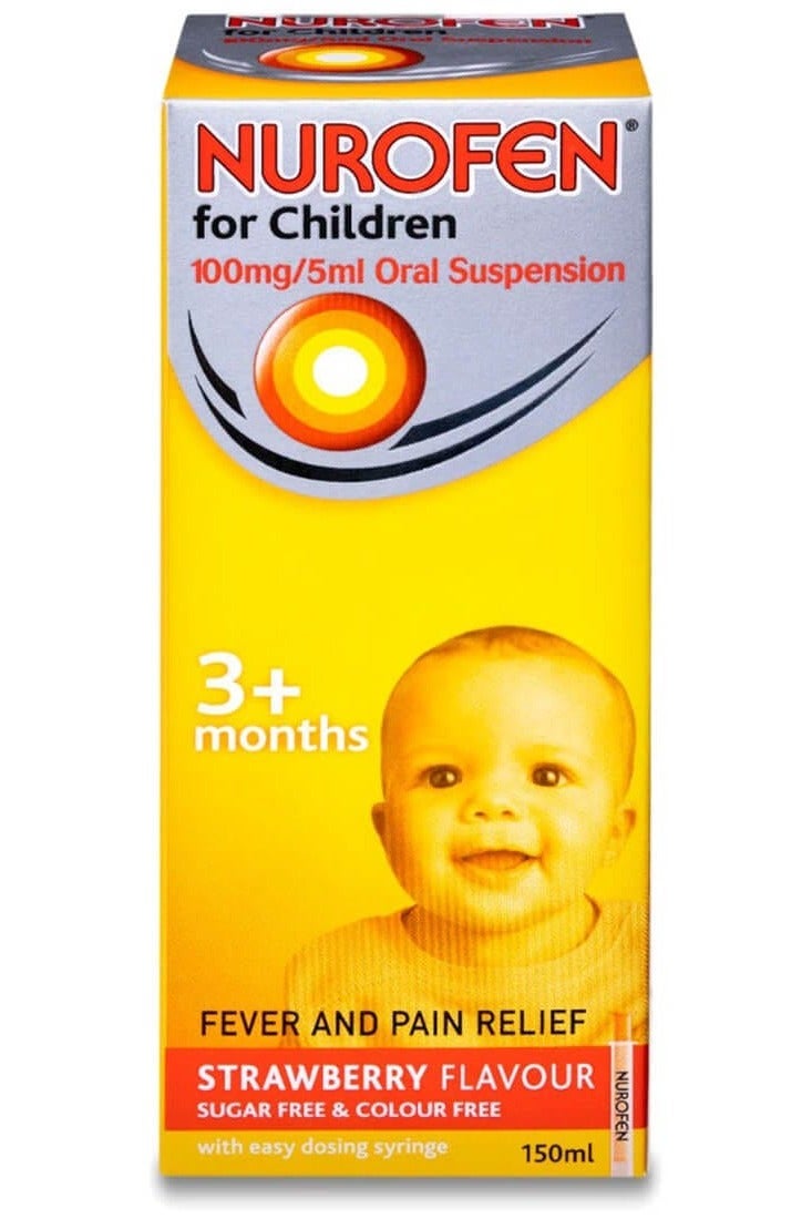 نوروفين نيوروفين شراب بنكهة الفراولة للأطفال 150 مل - Image 2