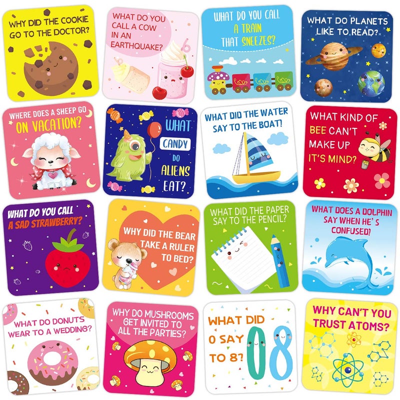 Fancy Land 60 Lunch Box Jokes for Kids Cute Lunchbox Notes Motivational and Inspirational Cards for Boys and Girls Lunchbox