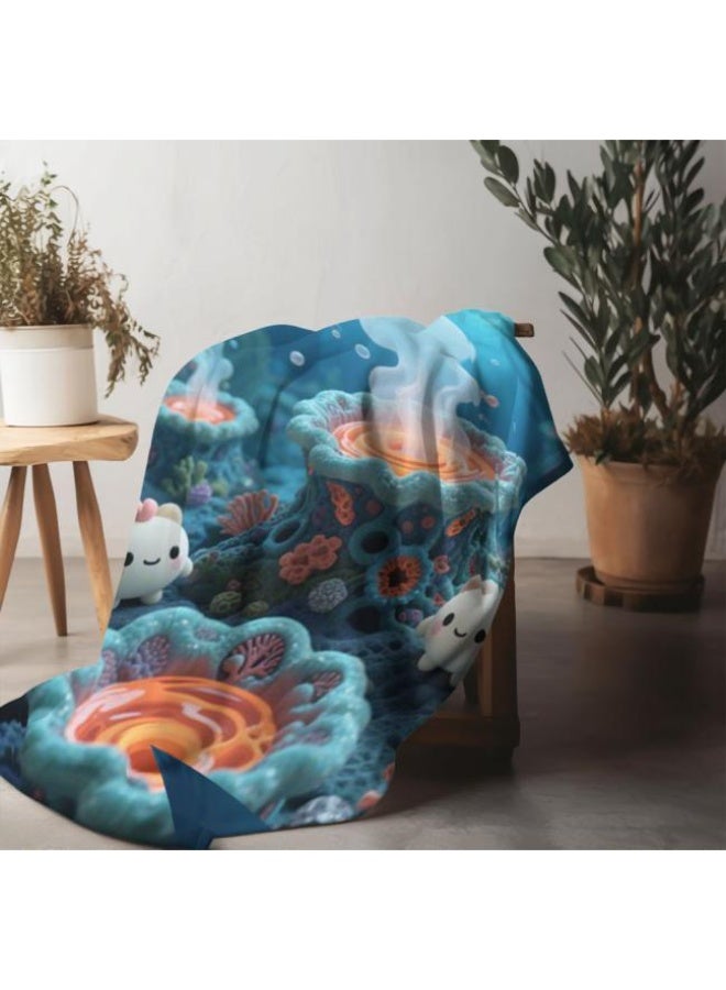 general Baby and children's cartoon flannel thin blanket (warm and comfortable, suitable for sleep, game use) 70cm*100cm - Image 5