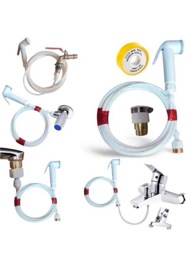 شطاف حمام متعدد و سهل الاستخدام بطول 4 متر (للسفر والرحلات والطوارق) - Image 1