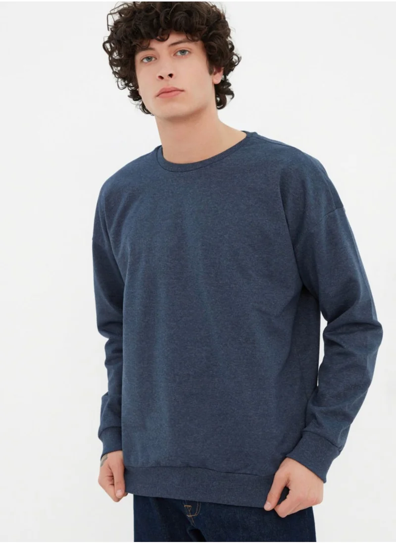 trendyol Back Print Oversize Sweatshirt