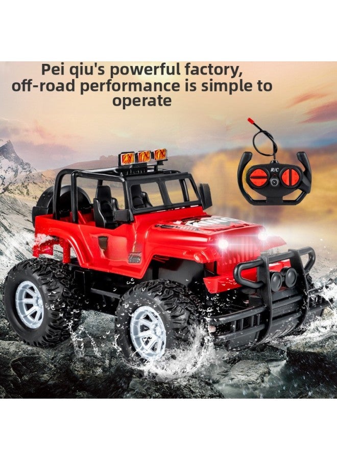 Remote Control Car Car Toy Racing Off-Road Vehicle Fun Electric Year Old Children Toy Car Boys Boys Boys-Color:Red 【two Sets Of Lithium Batteries】 Rechargeable Yy-1cc (2 Aa Batteries)-Scale:Official Standard - Image 3