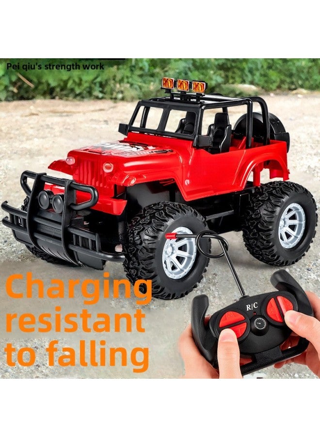 Remote Control Car Car Toy Racing Off-Road Vehicle Fun Electric Year Old Children Toy Car Boys Boys Boys-Color:Red 【two Sets Of Lithium Batteries】 Rechargeable Yy-1cc (2 Aa Batteries)-Scale:Official Standard - Image 2